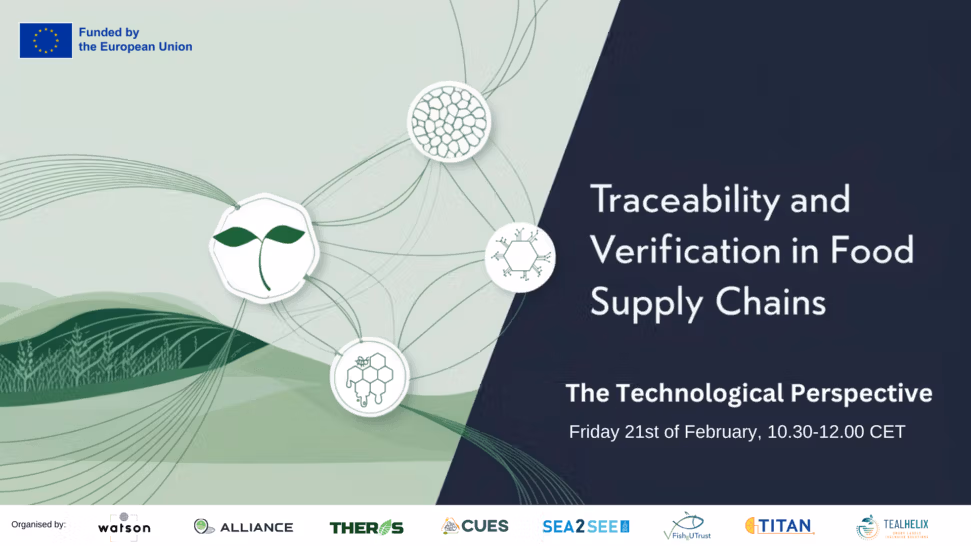 Thumbnail image of the post: CUES at the Cluster Webinar “Traceability and Verification in Food Supply Chains”.